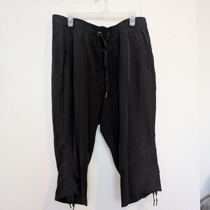 Black Drawstring Active Pants